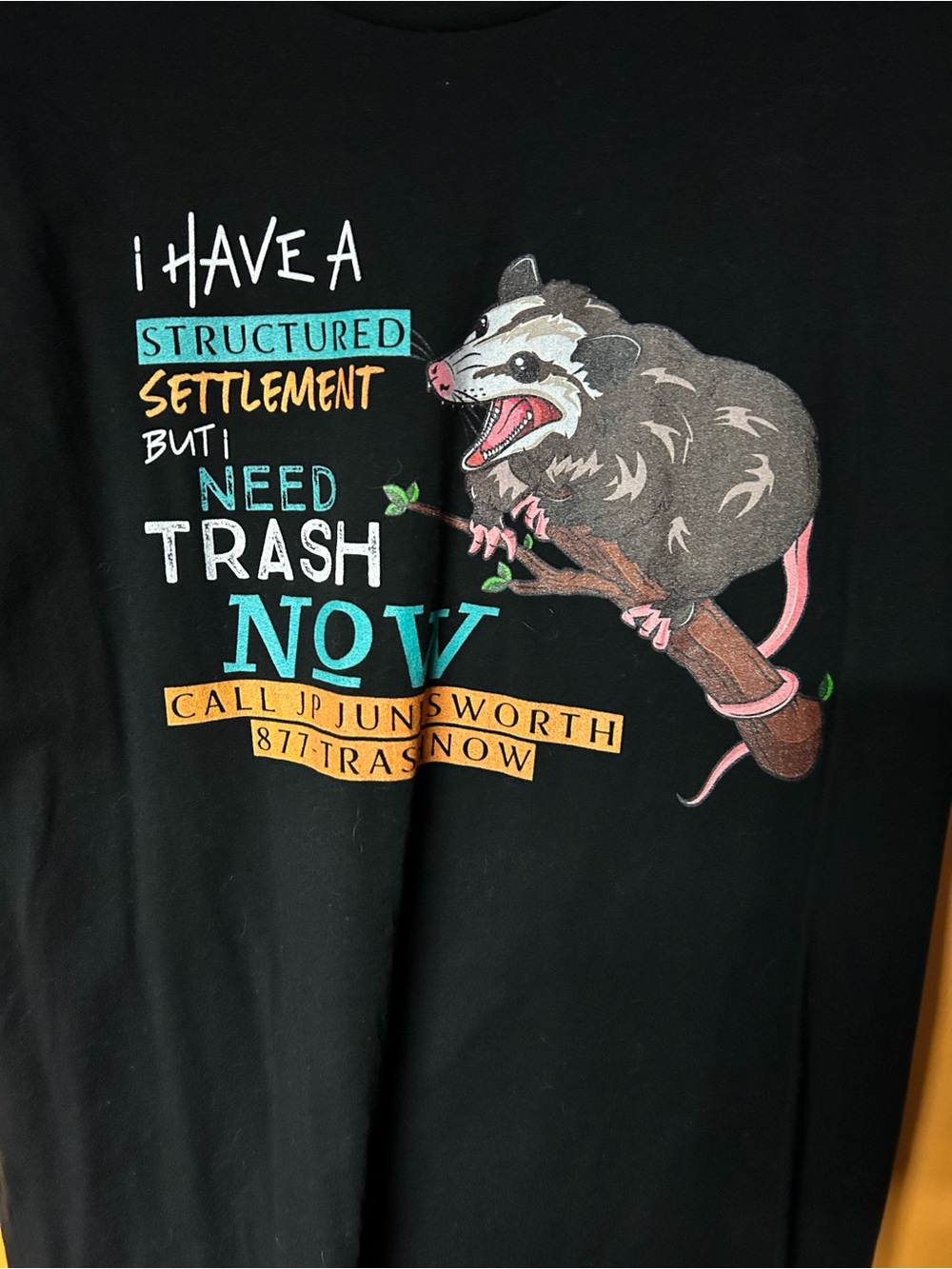 Graphic Opossum Print Tee XL - Picture 3 of 5